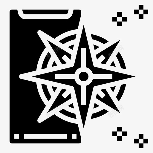 导航智能手机应用程序24填充svg_新图网 https://ixintu.com 导航 智能 手机 应用程序 填充