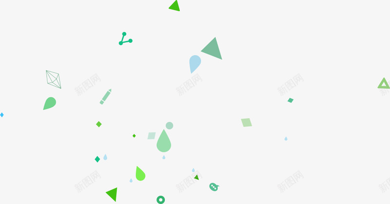 绿色三角形形状点缀漂浮壁纸漂浮壁纸png免抠素材_新图网 https://ixintu.com 漂浮 壁纸 绿色 三角形 形状 点缀
