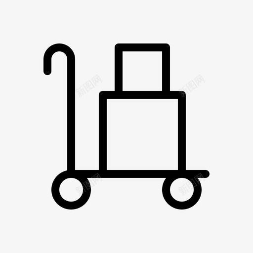 行李车假日夏季svg_新图网 https://ixintu.com 行李车 旅行 假日 夏季