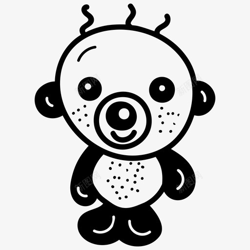 可爱的熊猫熊可爱的熊猫熊猫卡通svg_新图网 https://ixintu.com 可爱 熊猫 爱的 野生动物 矢量图 矢量 字形 动物 一套 卡通 猫熊