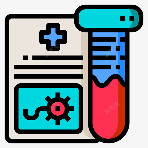 试管covid1927线性颜色svg_新图网 https://ixintu.com 试管 covid19 线性 颜色