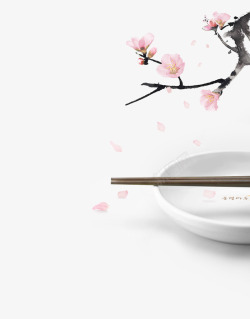 白瓷中国筷子花卉动植物壁纸动植物壁纸素材