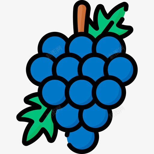 正宗的葡萄12种葡萄和饮料svg_新图网 https://ixintu.com 葡萄 正宗 12种 饮料