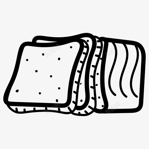 早餐面包画食物和饮料手绘图标svg_新图网 https://ixintu.com 早餐 面包 食物 饮料 手绘 图标