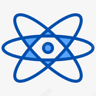 原子科学151蓝色图标