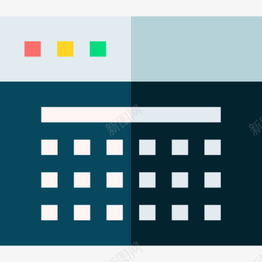 日历在线营销51扁平图标