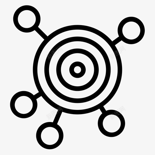 目标商业计划网络svg_新图网 https://ixintu.com 商业 计划 目标 网络 战略 20个 划行 图标