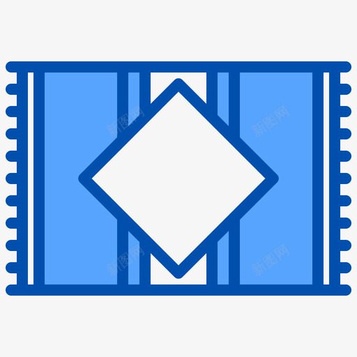 垫子家具和装饰4蓝色svg_新图网 https://ixintu.com 垫子 家具 装饰 蓝色
