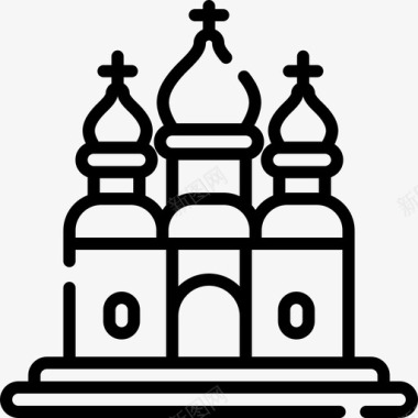 俄罗斯大教堂38直线形图标