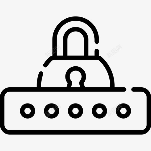 密码网络安全55线性svg_新图网 https://ixintu.com 密码 网络安全 线性