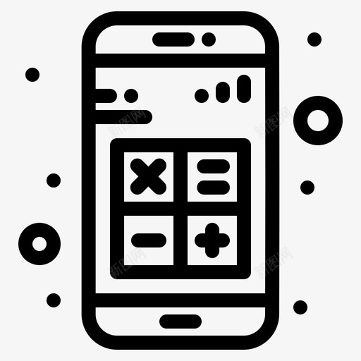 添加应用程序计算器svg_新图网 https://ixintu.com 应用程序 添加 计算器 交互 android 粗体