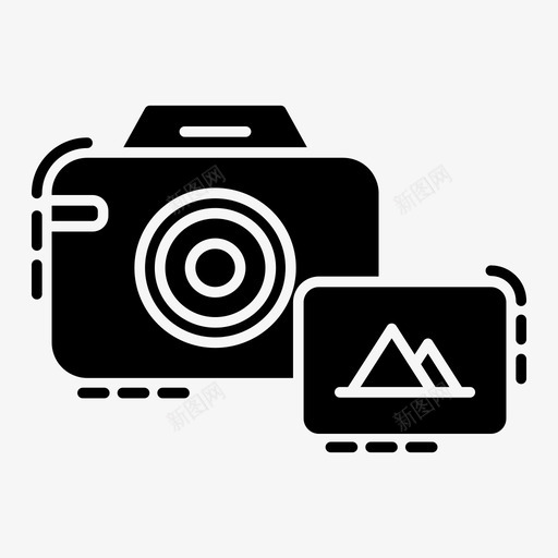 摄影即时照相机照相照相机摄影数码相机svg_新图网 https://ixintu.com 摄影 照相机 即时 照相 数码相机 摄影器材 宝丽来 固体 图标