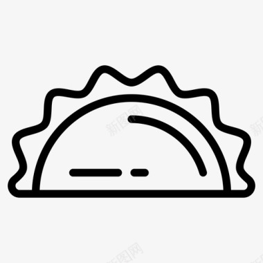 卷饼三明治餐食品皮塔三明治图标