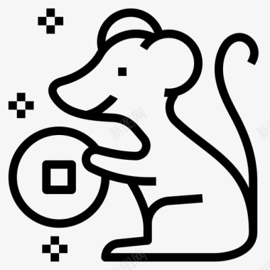 鼠标中国农历图标