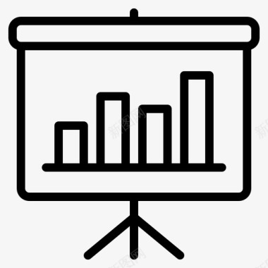 演示文稿图表报表图标