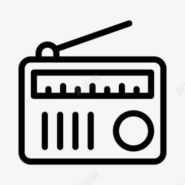 收音机天线音乐图标