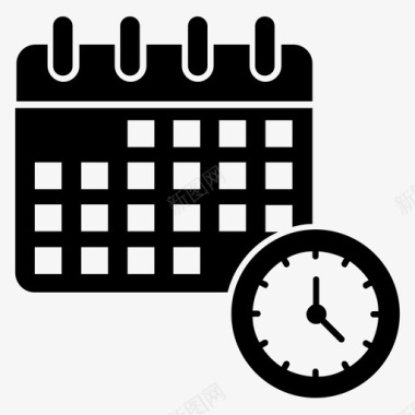 课程时间表课程日历课程截止日期图标