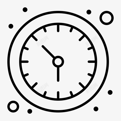 时钟时间挂表svg_新图网 https://ixintu.com 时钟 时间 挂表 时间管理 常规 线路