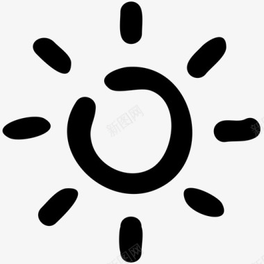 太阳中午夏天图标