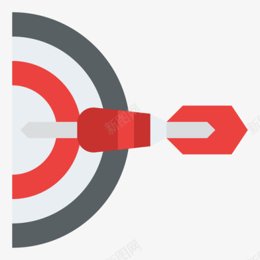 飞镖运动212扁平图标