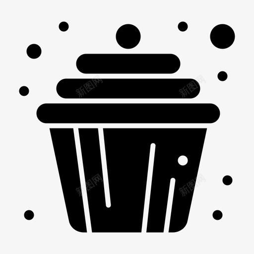 纸杯蛋糕松饼咖啡店立体雕纹svg_新图网 https://ixintu.com 纸杯 蛋糕 松饼 咖啡店 立体 雕纹