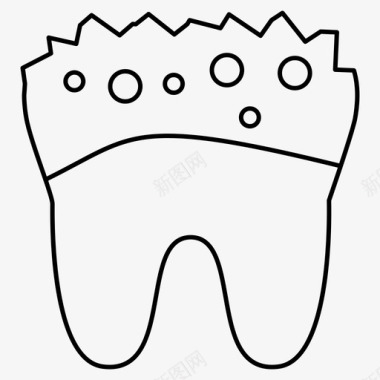 牙牙医脏牙图标
