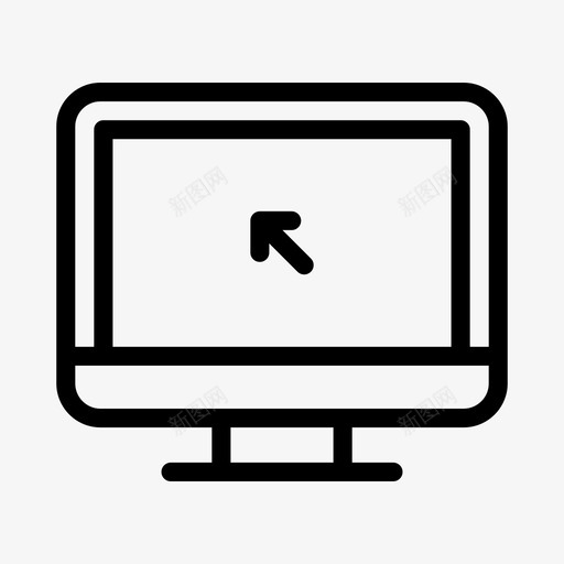 液晶屏光标鼠标联机svg_新图网 https://ixintu.com 液晶屏 光标 鼠标 联机 办公文具 字形