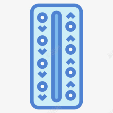 避孕药孕妇61蓝色图标