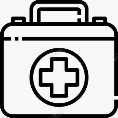 急救箱医疗设备药品图标