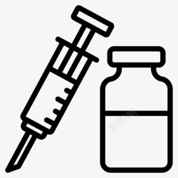 疫苗瓶带瓶注射注射静脉注射高清图片