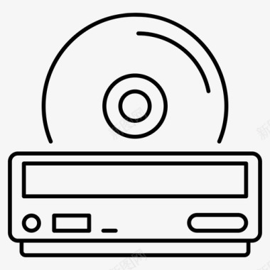 dvd播放机cdrom磁盘rom图标