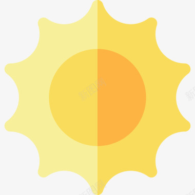 太阳自然159平坦图标