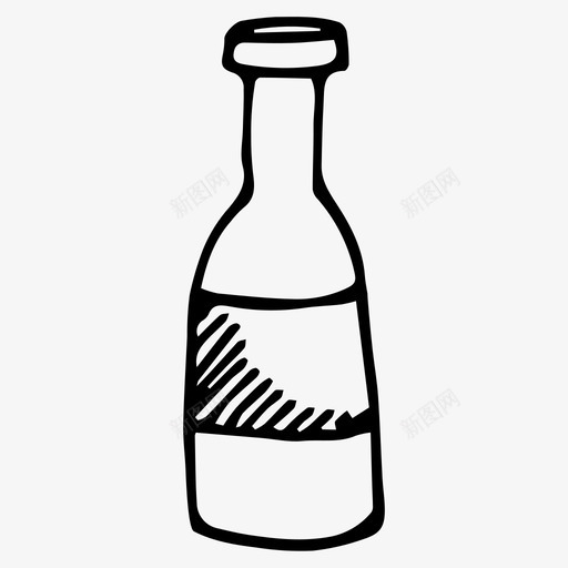 瓶子涂鸦饮料svg_新图网 https://ixintu.com 瓶子 涂鸦 饮料 酒瓶