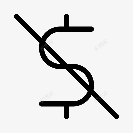 赤字美元货币svg_新图网 https://ixintu.com 赤字 美元 货币 价值 业务