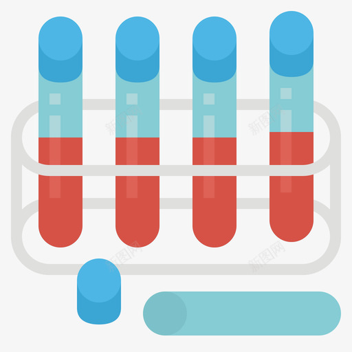 试管医用304扁平svg_新图网 https://ixintu.com 试管 医用 扁平