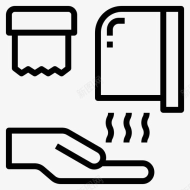 干燥剂洗手液线性图标