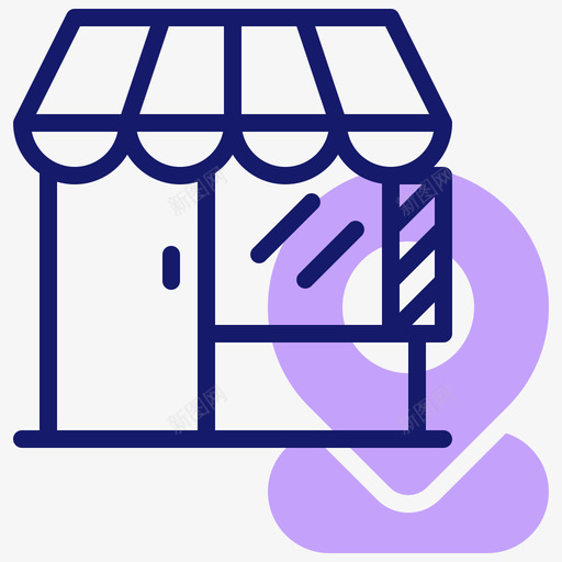 理发店美发12线性颜色svg_新图网 https://ixintu.com 理发店 美发 线性 颜色