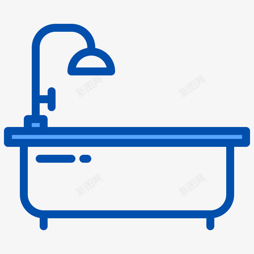 浴室家具和装饰4蓝色svg_新图网 https://ixintu.com 浴室 家具 装饰 蓝色