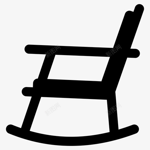 摇椅家具橡木家具svg_新图网 https://ixintu.com 摇椅 家具 橡木 家庭 生活 字形 矢量 矢量图 图标
