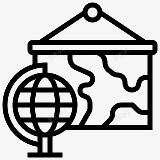 地理大陆国家svg_新图网 https://ixintu.com 地理 大陆 国家 地球 地图 000009