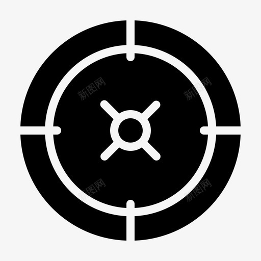 瞄准锁定标记svg_新图网 https://ixintu.com 瞄准 射击 锁定 标记