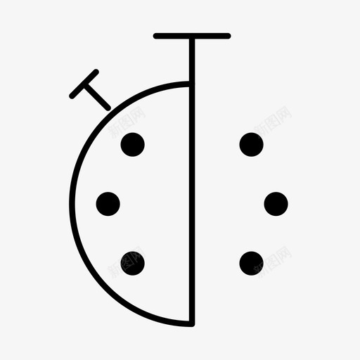 半小时测量秒svg_新图网 https://ixintu.com 半小时 测量 秒表 计时器 接口 基本 细线