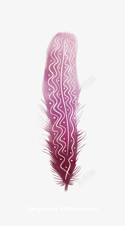 水彩渐变羽毛图形超高清feather43涂设计素材