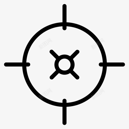 瞄准锁定标记svg_新图网 https://ixintu.com 瞄准 锁定 标记 射击 射击游戏