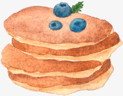 手绘水彩烘焙面包甜品饼干蛋糕透明装饰图案8手绘水彩素材