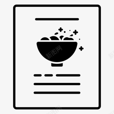 沙拉食谱烹饪书烹饪课程图标