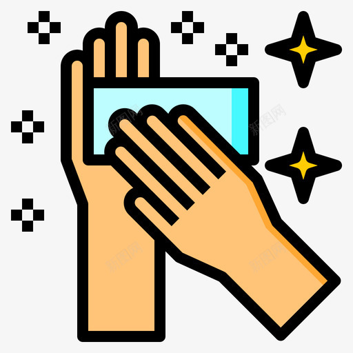 擦拭洗手液2线性颜色svg_新图网 https://ixintu.com 擦拭 洗手 线性 颜色