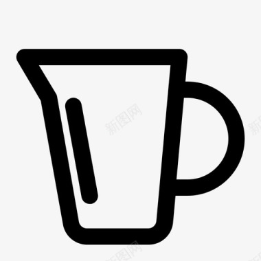 茶壶饮料玻璃杯图标