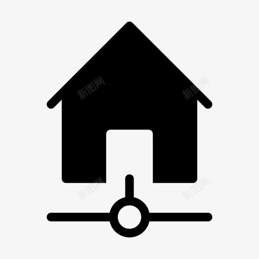 住宅网络建筑连接svg_新图网 https://ixintu.com 住宅 网络 建筑 连接 络线 图示
