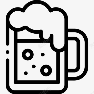 啤酒杯生日150直系图标